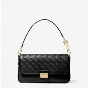 Michael Kors Bradshaw Woven Purse (black)